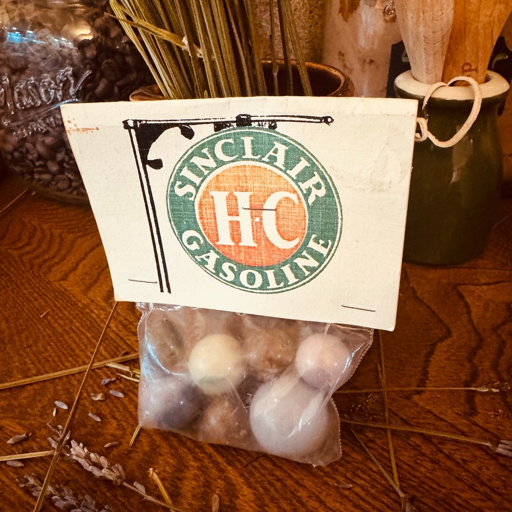 Sinclair H-C Gasoline Promotional Marbles Set